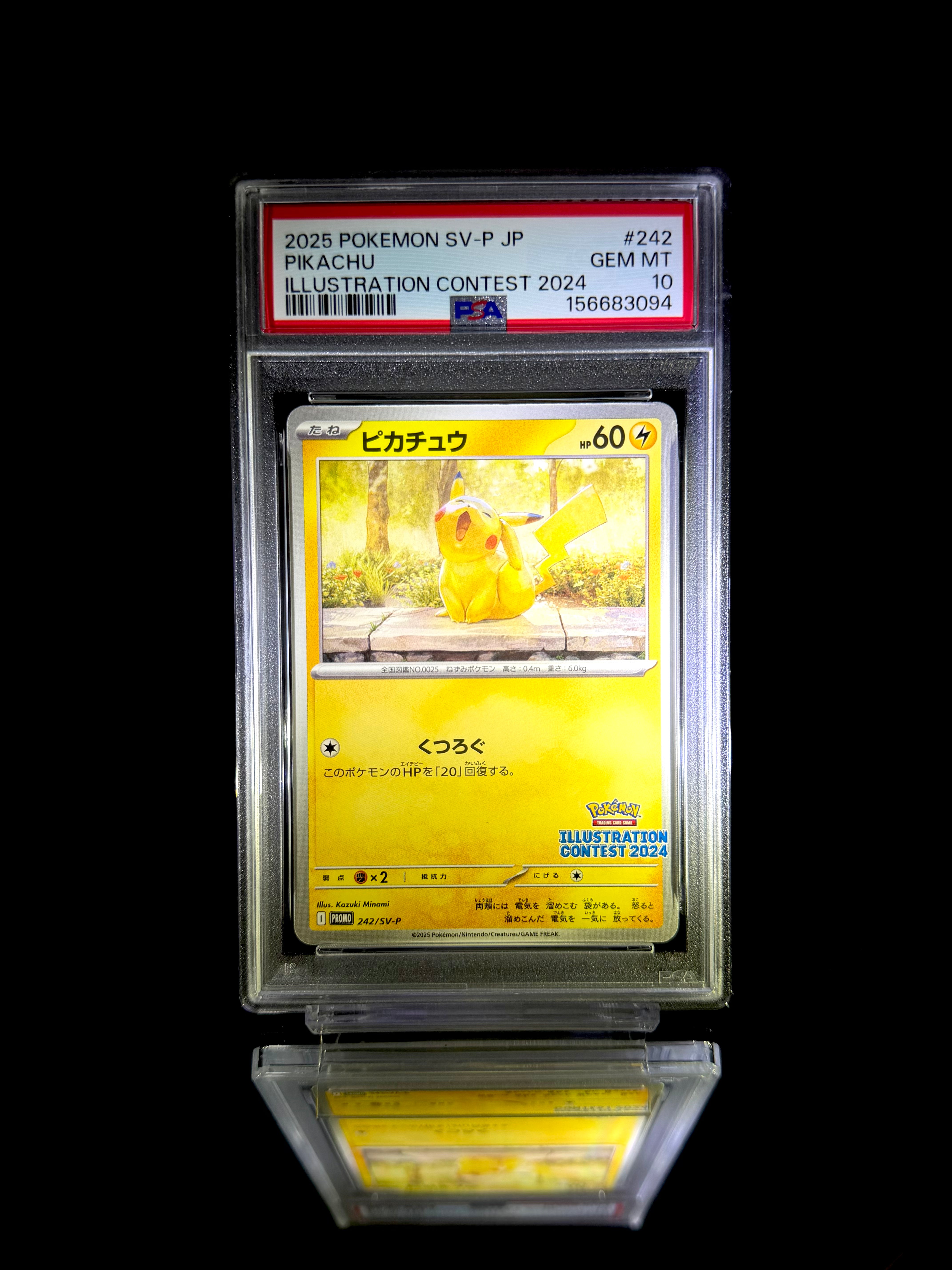 Pikachu / 2025 POKEMON SV-P JP / #242 / GEM MT / PSA 10 / Cert