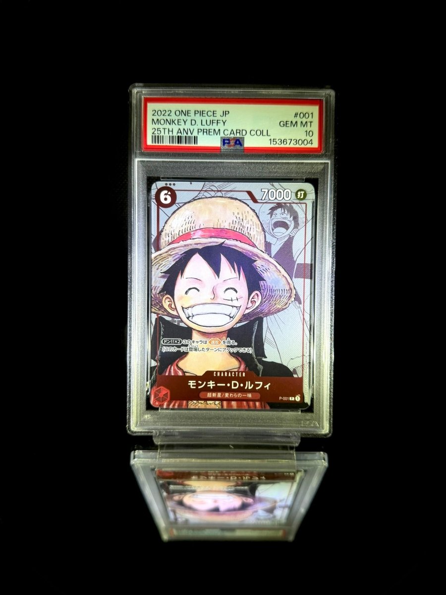 MONKEY D. LUFFY / 25TH ANV PREM CARD COLL / P - 001 / GEM MT / PSA 10 / Cert 153673004 - TCG Slab Japan