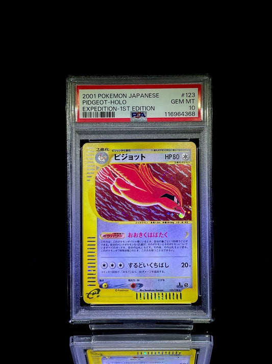 PSA 10 2001 Pokemon Japanese Pidgeot - Holo (Expedition 1st Edition) - TCG Slab Japan