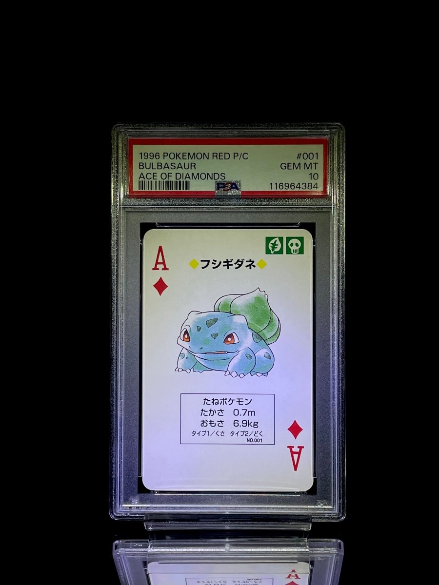 PSA10 SEQUENTIAL SET BULBASAUR & CHARMANDER & SQUIRTLE PLAYING CARD RED - TCG Slab Japan