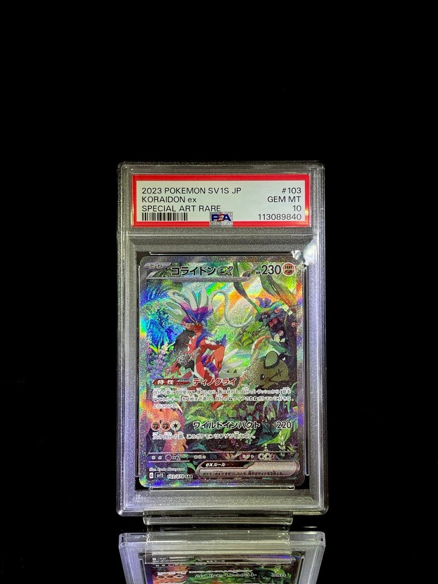 Set PSA 10 Koraidon ex & Miraidon ex (SAR) - TCG Slab Japan