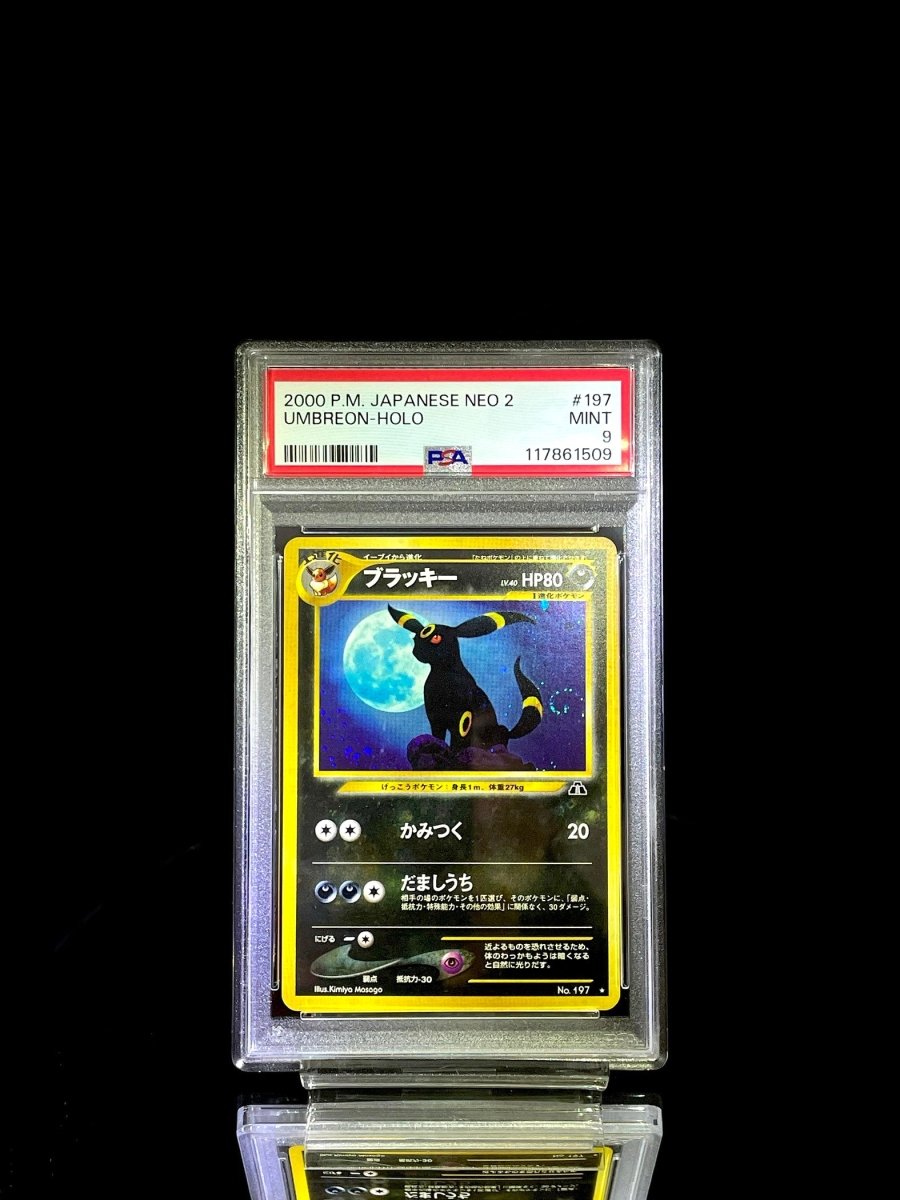 SET PSA 9 2000 PM JAPANESE NEO 2 ESPEON - HOLO / UMBREON - HOLO - TCG Slab Japan