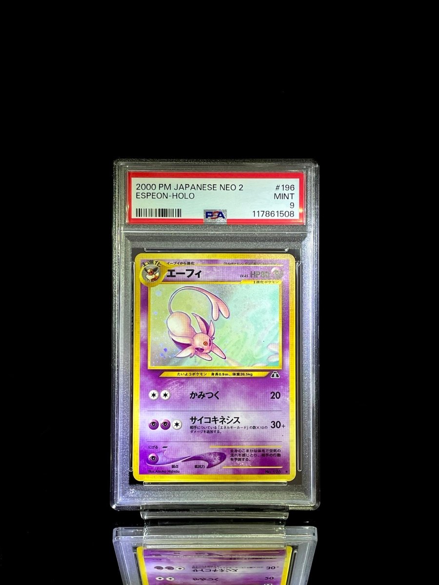 SET PSA 9 2000 PM JAPANESE NEO 2 ESPEON - HOLO / UMBREON - HOLO - TCG Slab Japan