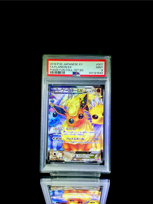 FA/FLAREON EX / 2016 P.M. JAPANESE XY POKEYUN COLL-1ST ED. / #007 / PSA 9 / Cert 141121543