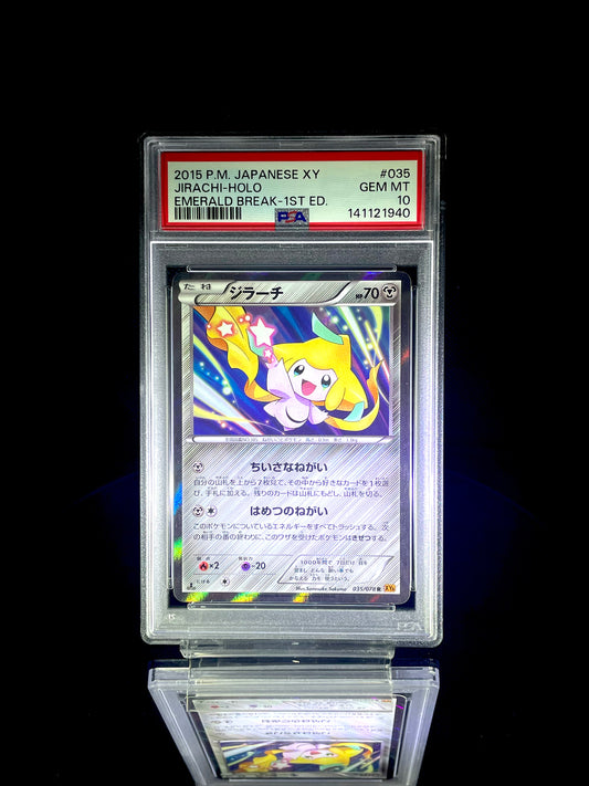 Jirachi-Holo / 2015 P.M. Japanese XY Emerald Break-1st Ed. / #035 / PSA 10 / Cert 141121940