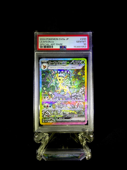 LEAFEON ex / 2024 POKEMON SV8a JP / #200 / SPECIAL ART RARE / PSA 10 / Cert 153891953