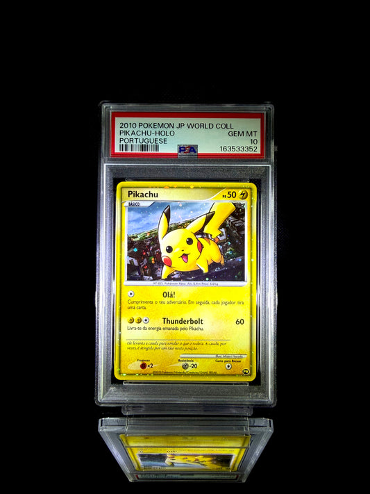 Pikachu / 2010 POKEMON JP WORLD COLL / #025 / GEM MT / PSA 10 / Cert 16353352