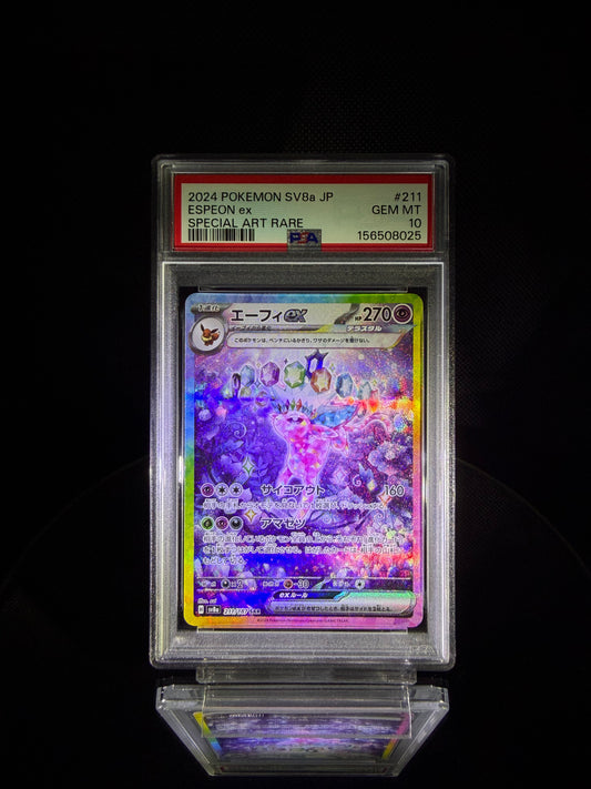 ESPEON ex / 2024 POKEMON SV8a JP / #211 / SPECIAL ART RARE / PSA 10 / Cert 156508025