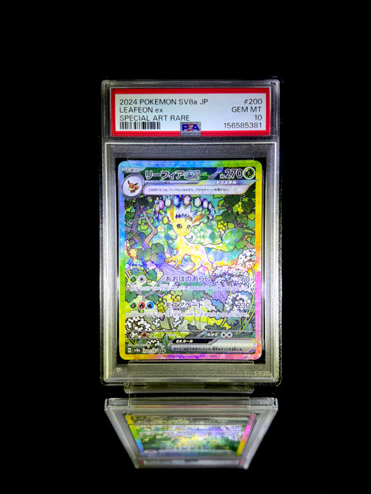 LEAFEON ex / 2024 POKEMON SV8a JP / #200 / SPECIAL ART RARE / PSA 10 / Cert 156585381