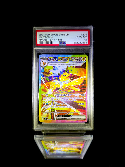 JOLTEON ex / 2024 POKEMON SV8a JP / #209 / SPECIAL ART RARE / PSA 10 / Cert 153737885