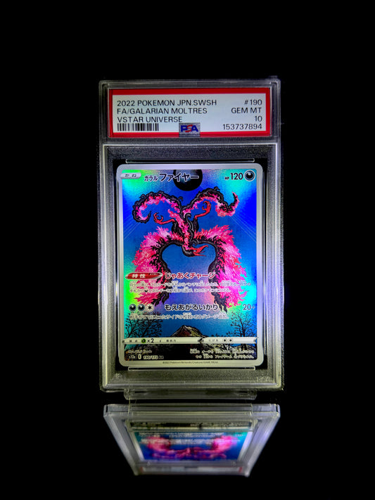 Galarian Moltres / VSTAR Universe / #190 / GEM MT / PSA 10 / Cert 153737894