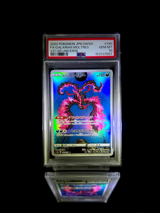 Galarian Moltres / Vstar Universe / #190 / GEM MT / PSA 10 / Cert 153737897
