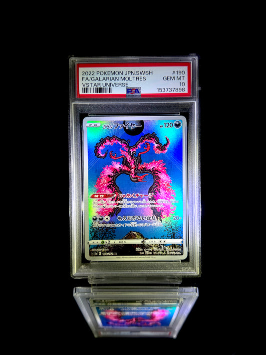 Galarian Moltres / Vstar Universe / #190 / GEM MT / PSA 10 / Cert 153737898