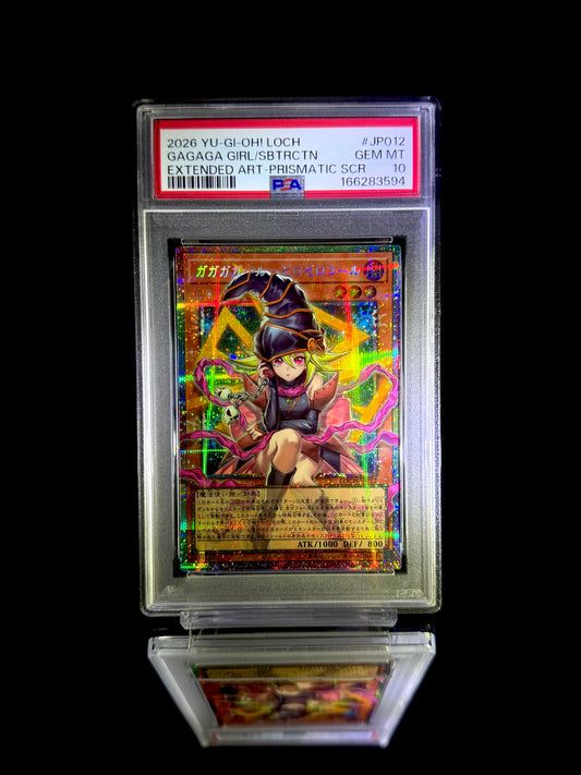 GAGAGA GIRL / 2026 YU-GI-OH! LOCH / #JP012 / EXTENDED ART-PRISMATIC SCR / PSA 10 / Cert 166283594