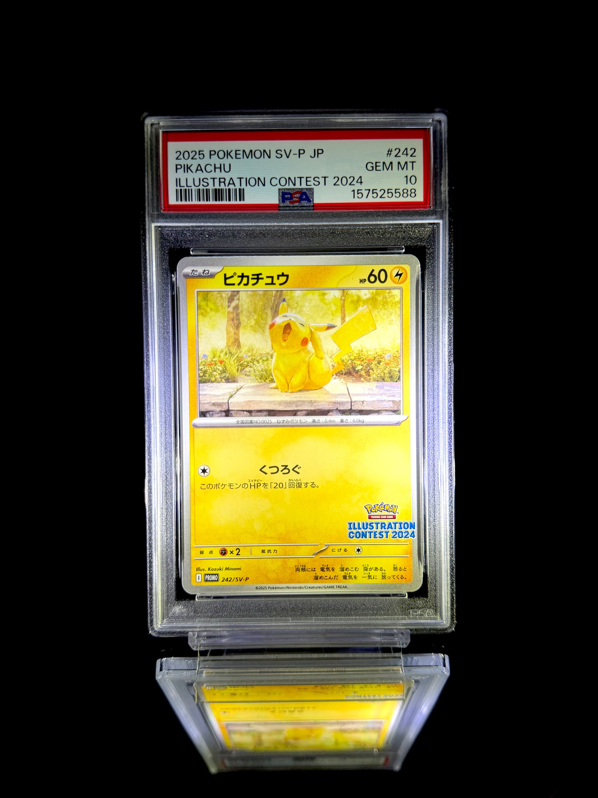PIKACHU ILLUSTRATION CONTEST 2024 / 2025 POKEMON SV-P JP / #242 / GEM MT / PSA 10 / Cert 157525588