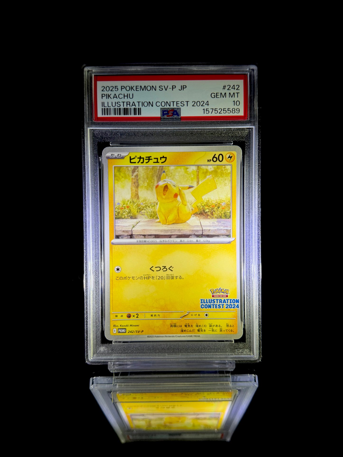 PIKACHU ILLUSTRATION CONTEST 2024 / 2025 POKEMON SV-P JP / #242 / GEM MT / PSA 10 / Cert 157525589