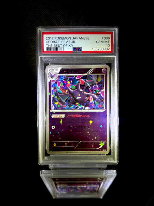CROBAT-REV.FOIL / 2017 POKEMON JAPANESE THE BEST OF XY / #039 / GEM MT / PSA 10 / Cert 156280902