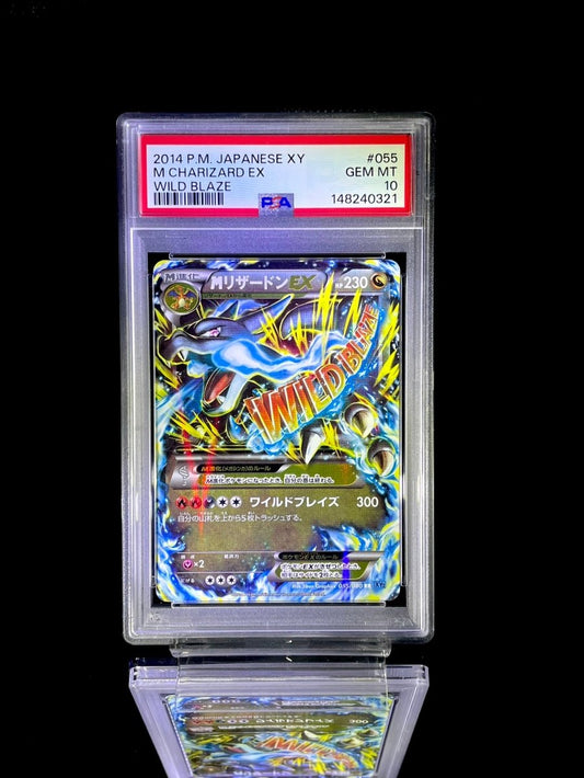 M CHARIZARD EX / 2014 P.M. JAPANESE XY WILD BLAZE / 055 / RR / PSA 10 / Cert 148240321 - TCG Slab Japan