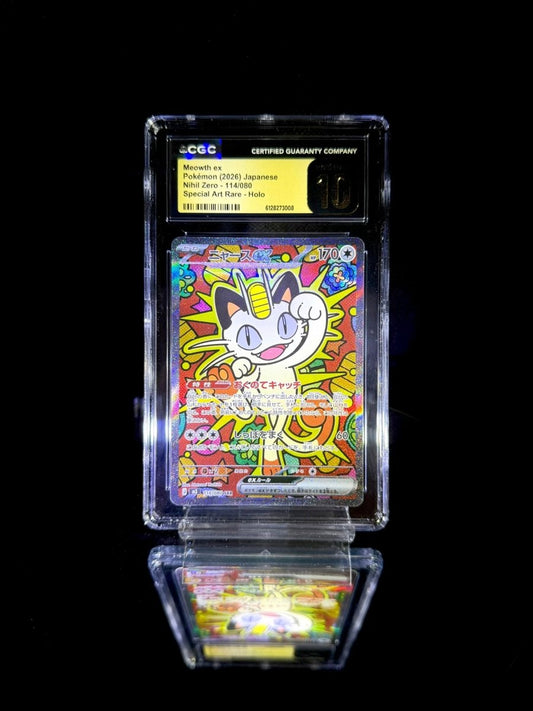 Meowth ex / Nihil Zero / 114/080 / Special Art Rare / CGC 10 / Cert 6128273008 - TCG Slab Japan