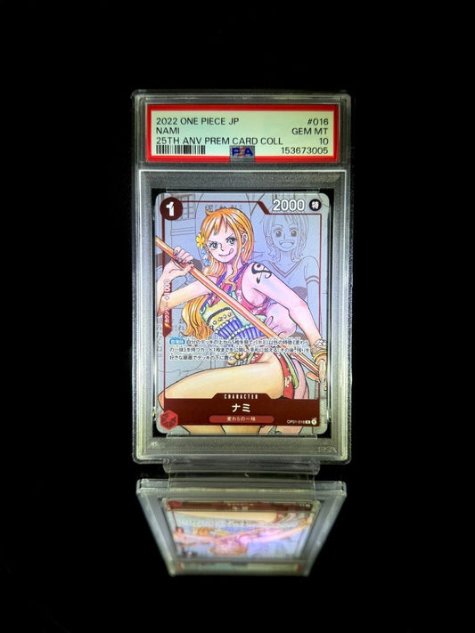 NAMI / 2022 ONE PIECE JP 25TH ANV PREM CARD COLL / 016 / GEM MT / PSA 10 / Cert 153673005 - TCG Slab Japan