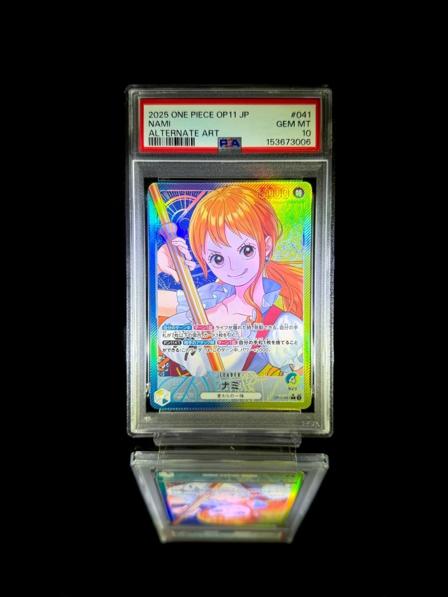 NAMI / 2025 ONE PIECE OP11 JP / OP11 - 041 / ALTERNATE ART / PSA 10 / Cert 153673006 - TCG Slab Japan