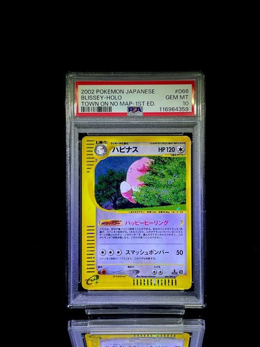 PSA 10 2002 Pokemon Japanese Blissey - Holo (Town on No Map 1st Ed.) - TCG Slab Japan