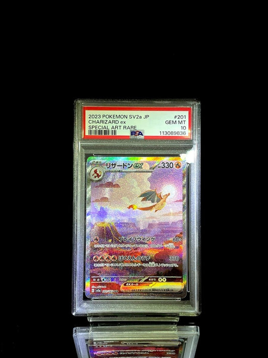 PSA 10 2023 POKEMON JAPANESE CHARIZARD ex SV3 SAR 151 - TCG Slab Japan