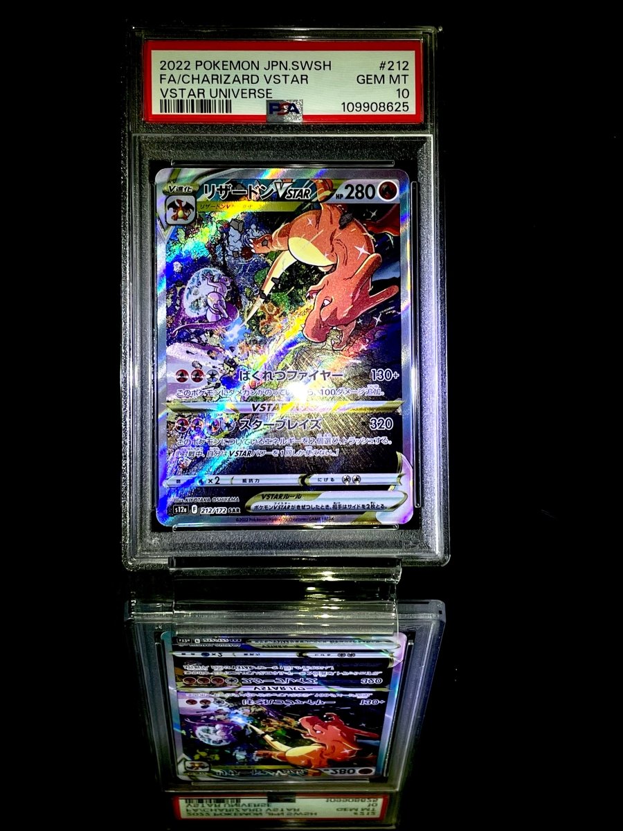 PSA 10 Charizard & Mewtwo VSTAR SAR Set VSTAR Universe Japanese pokemon Card - TCG Slab Japan