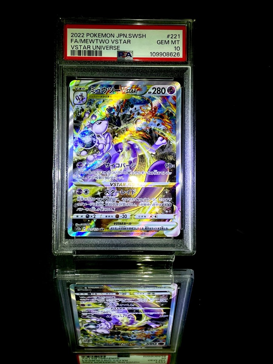 PSA 10 Charizard & Mewtwo VSTAR SAR Set VSTAR Universe Japanese pokemon Card - TCG Slab Japan