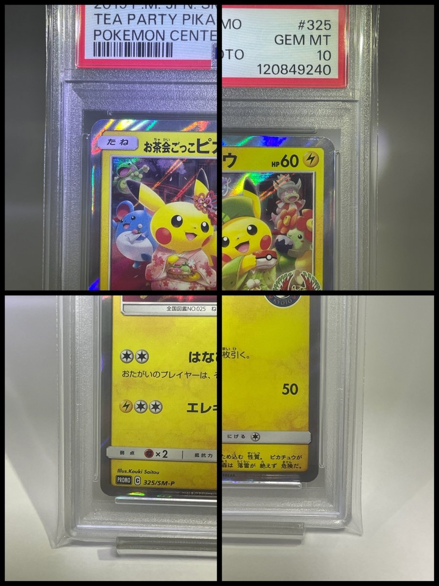 PSA 10 Tea Party Pikachu Pokemon Center Kyoto Promo Japanese Pokemon Cards - TCG Slab Japan