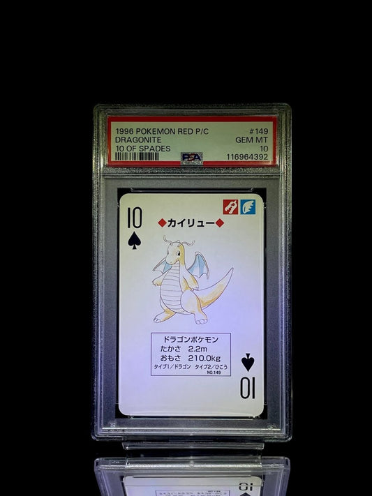 PSA10 POKEMON DRAGONITE PLAYING CARD RED - TCG Slab Japan