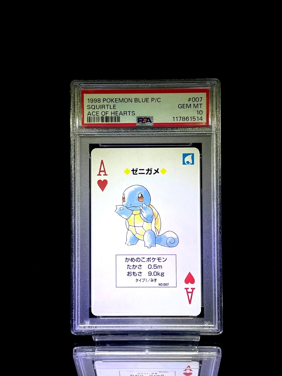PSA10 SEQUENTIAL SET BULBASAUR & CHARMANDER & SQUIRTLE PLAYING CARD Blue - TCG Slab Japan