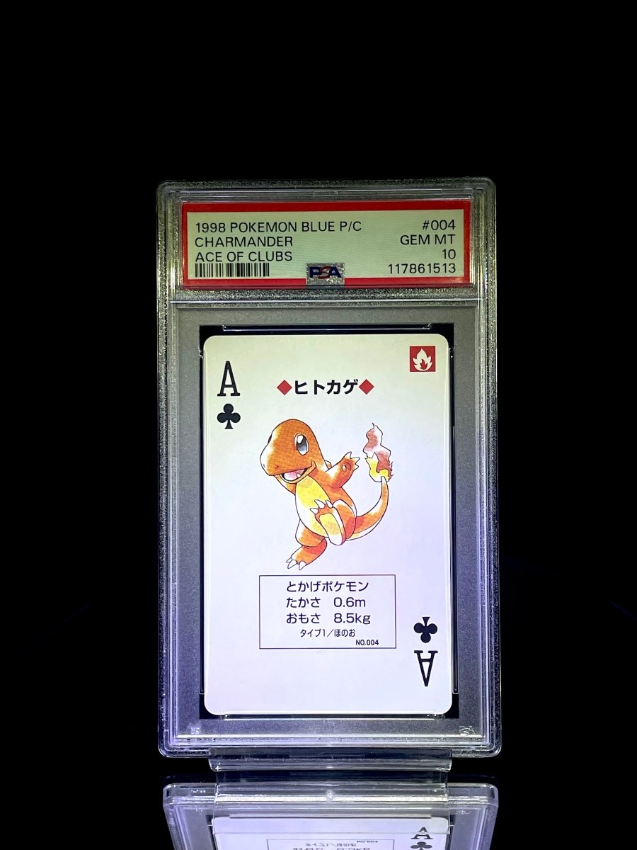 PSA10 SEQUENTIAL SET BULBASAUR & CHARMANDER & SQUIRTLE PLAYING CARD Blue - TCG Slab Japan