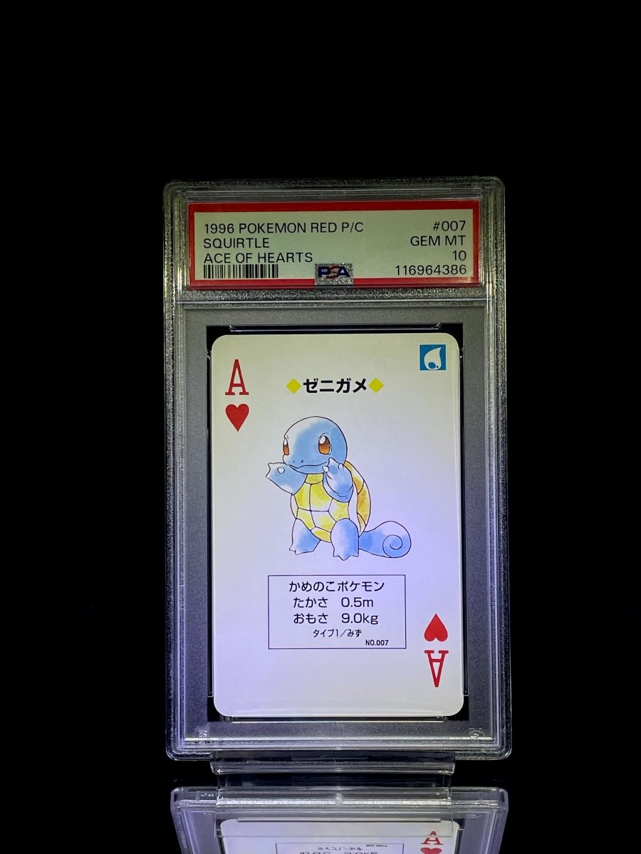 PSA10 SEQUENTIAL SET BULBASAUR & CHARMANDER & SQUIRTLE PLAYING CARD RED - TCG Slab Japan