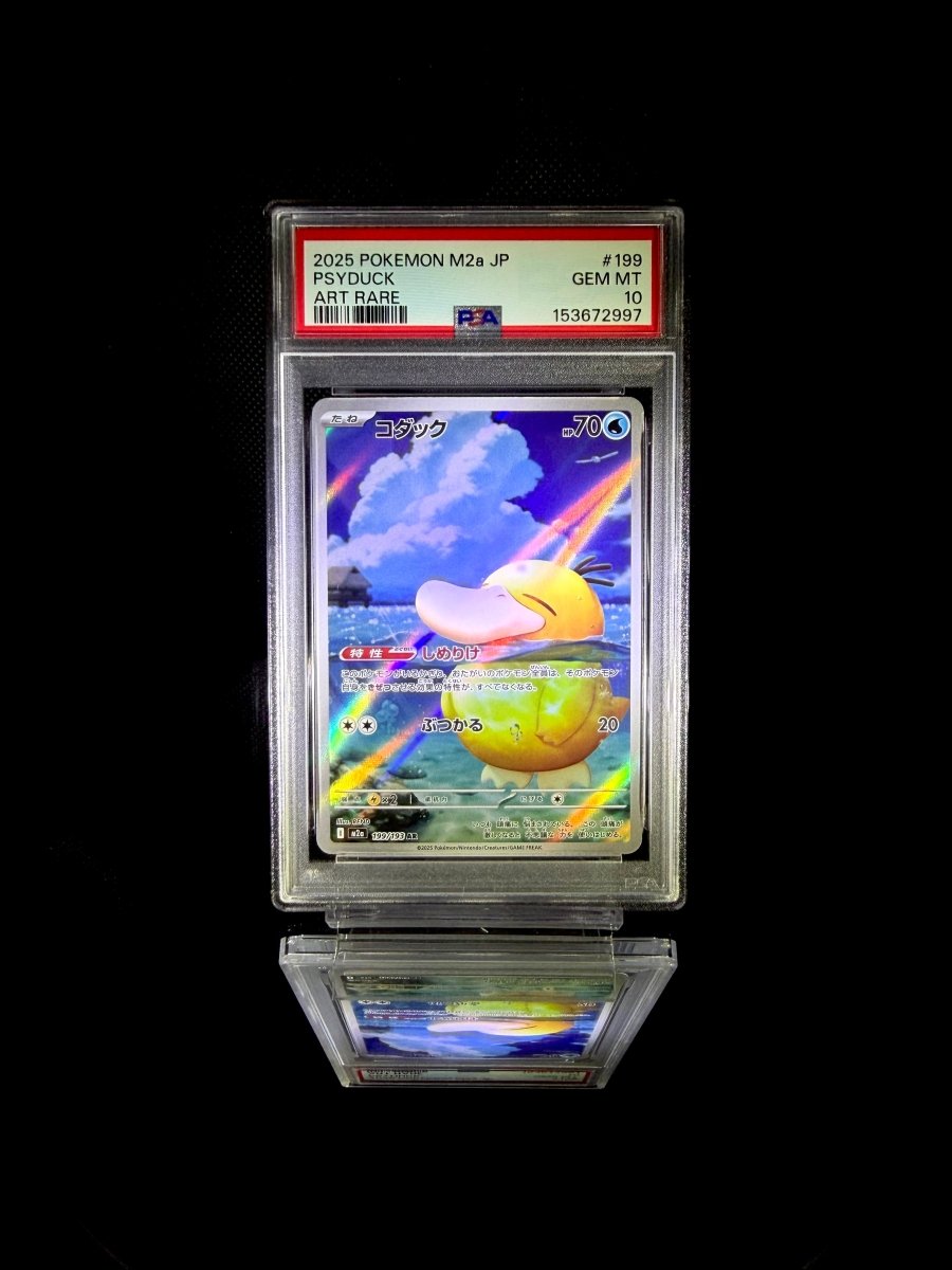 PSYDUCK / 2025 POKEMON M2a JP / 199 / ART RARE / PSA 10 / Cert 153672997 - TCG Slab Japan