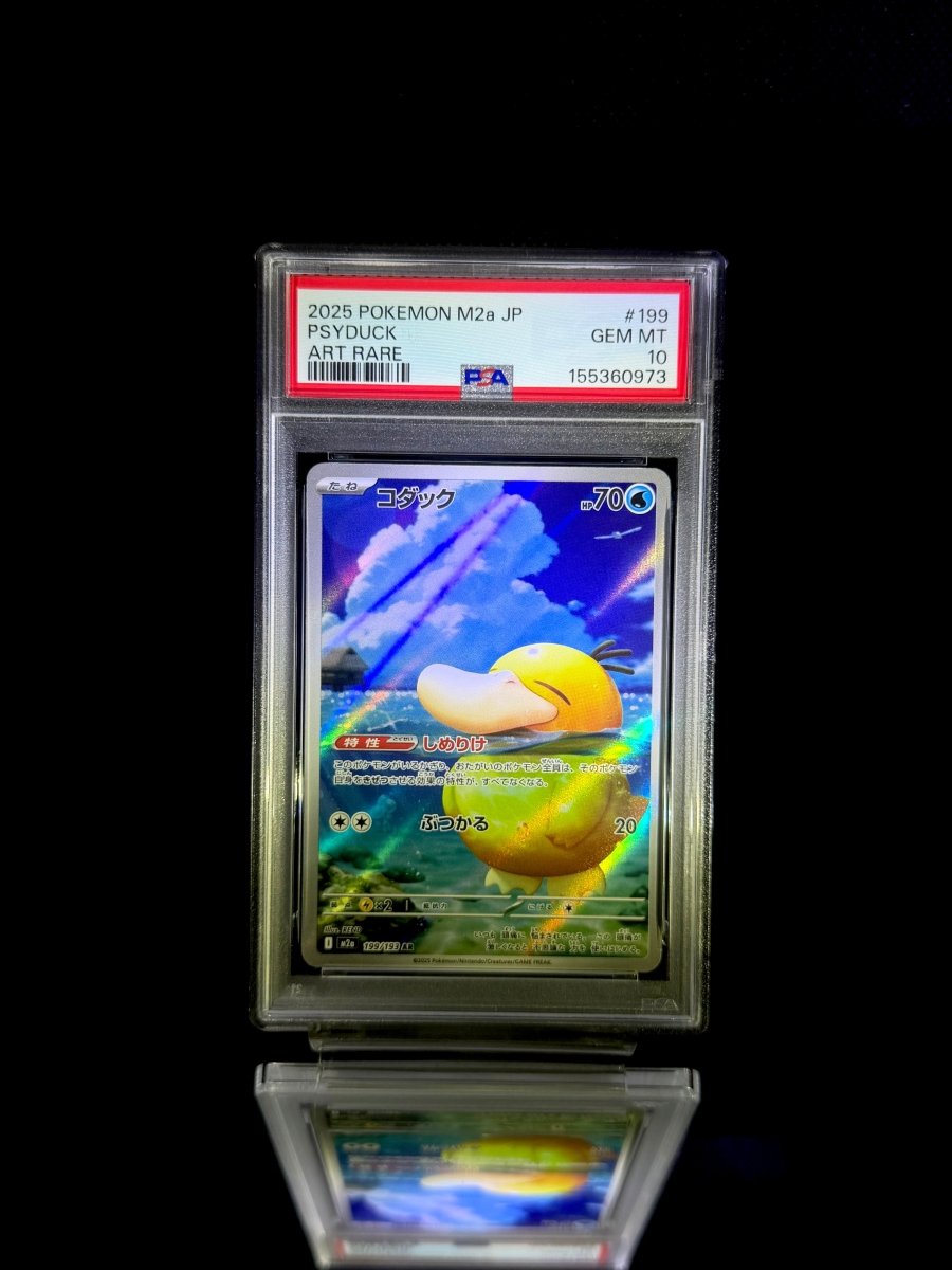 PSYDUCK / 2025 POKEMON M2a JP / 199 / ART RARE / PSA 10 / Cert 155360973 - TCG Slab Japan