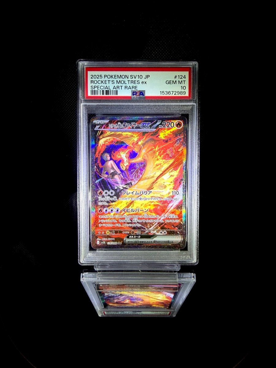 ROCKET'S MOLTRES ex / 2025 POKEMON SV10 JP / 124 / SPECIAL ART RARE / PSA 10 / Cert 153672989 - TCG Slab Japan