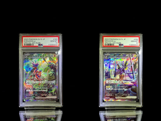 Set PSA 10 Koraidon ex & Miraidon ex (SAR) - TCG Slab Japan