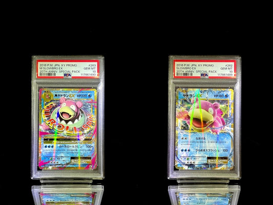 SET PSA 10 Pokémon 20th Anniversary Special Pack – M Slowbro EX & Slowbro EX (Japanese XY Promo) - TCG Slab Japan