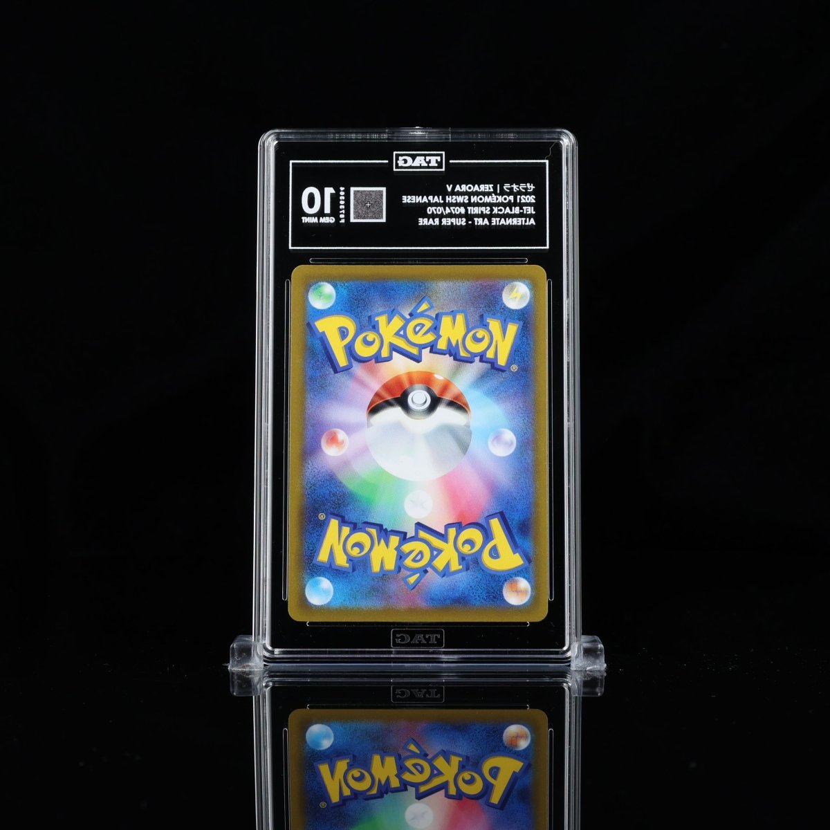 TAG 10 Zeraora V - 2021 Pokémon SWSH Japanese Jet - Black Spirit 067/070 - GEM MINT - TCG Slab Japan